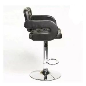 Black Cushioned Bar Stool