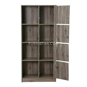 Bookshelf with 8 storage compartments