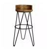 Wood Top Bar Stool