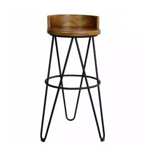 Wood Top Bar Stool