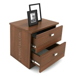 Bedside Table with 2 drawers